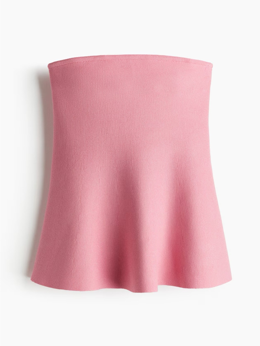 NWT H&M Soft Pink Knit Strapless Top